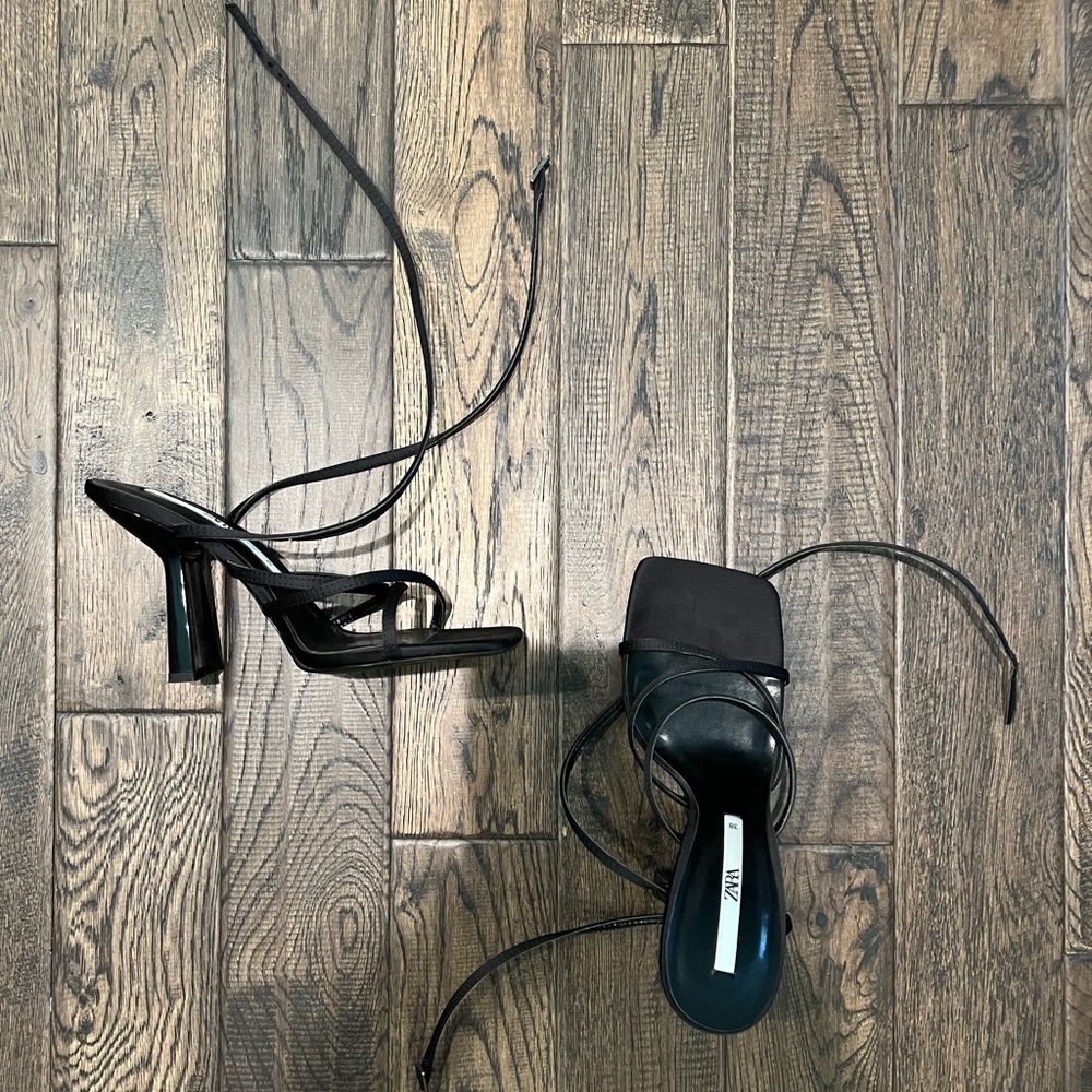 Zara high heeled strappy sandals